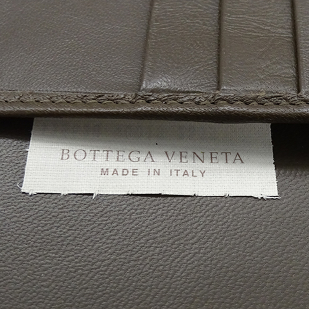 Bottega Veneta(ボッテガヴェネタ)のボッテガ・ヴェネタ BOTTEGAVENETA 手帳カバー レディース メンズ ブランド レザー イントレチャート ブラウン 【中古】 メンズのファッション小物(手帳)の商品写真