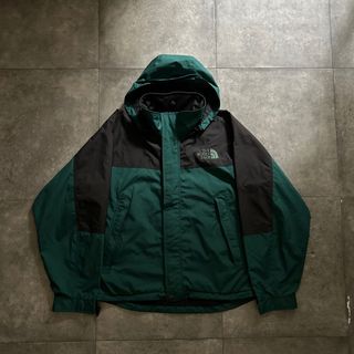 ザノースフェイス(THE NORTH FACE)のノースフェイス マウンテンパーカー グリーン×ブラック L相当(マウンテンパーカー)