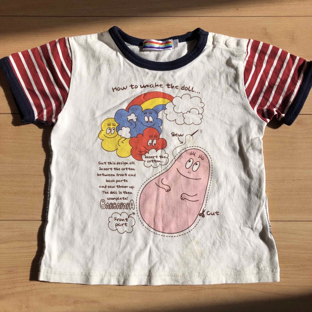 バーバーパパ　半袖　Tシャツ  95㎝ キッズ/ベビー/マタニティのキッズ服女の子用(90cm~)(Tシャツ/カットソー)の商品写真