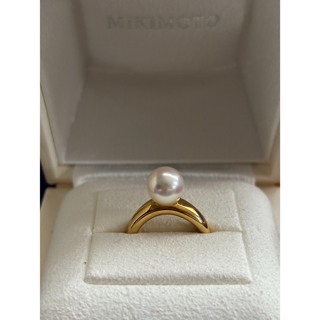 MIKIMOTO(ミキモト)の完売)ミキモト　k18あこやパールリング8.5ミリ レディースのアクセサリー(リング(指輪))の商品写真