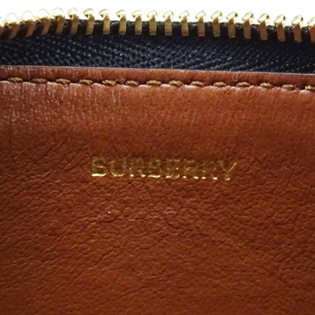 BURBERRY(バーバリー)のバーバリー BURBERRY 財布 レディース メンズ ブランド コインケース 小銭入れ キーケース レザー ベージュ ゴールド金具 8029616 【中古】 レディースのファッション小物(コインケース)の商品写真