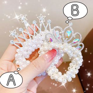 ♡ プリンセスヘアゴム♡パール 発表会 結婚式(ヘアゴム/シュシュ)