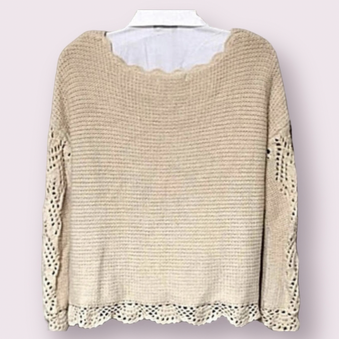 LOWRYS FARM(ローリーズファーム)のローリーズファーム❤️透かし編みセーター レディースのトップス(ニット/セーター)の商品写真