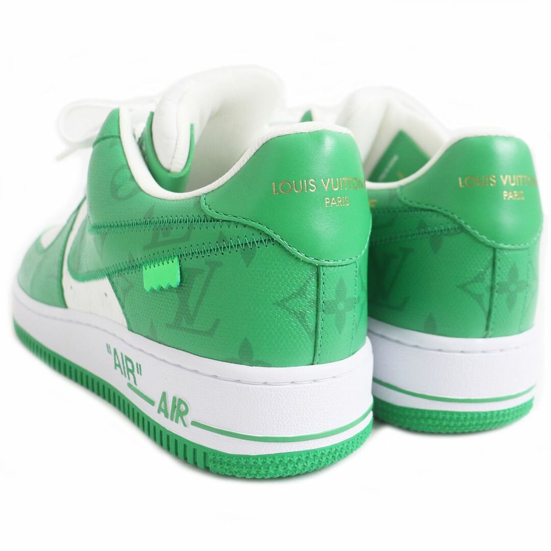 LOUIS VUITTON(ルイヴィトン)の未使用品□2022年製 ルイヴィトン×ナイキ AIR FORCE 1 LOW モノグラム レザー ローカットスニーカー ホワイト/グリーン 8 伊製 箱付 メンズの靴/シューズ(スニーカー)の商品写真