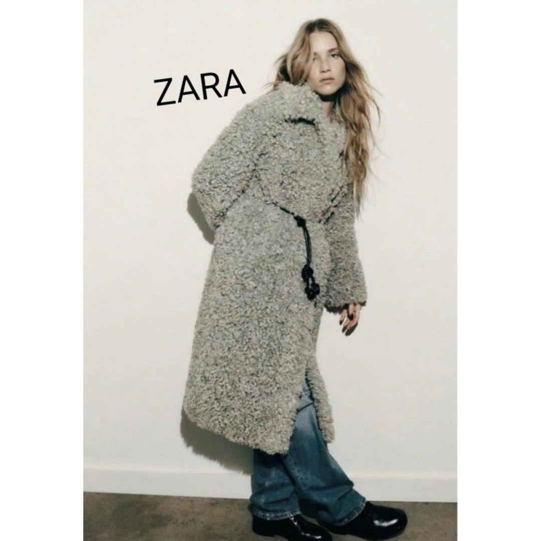 新品タグ付き】ZARAロングブークレコートLIMITEDEDITION ロング 新品タグ付き】ZARAロングブークレコートLIMITEDEDITION ロング