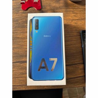 サムスン(SAMSUNG)のSAMSUNG Galaxy A7 ブルー SM-A750C SIMフリー(スマートフォン本体)