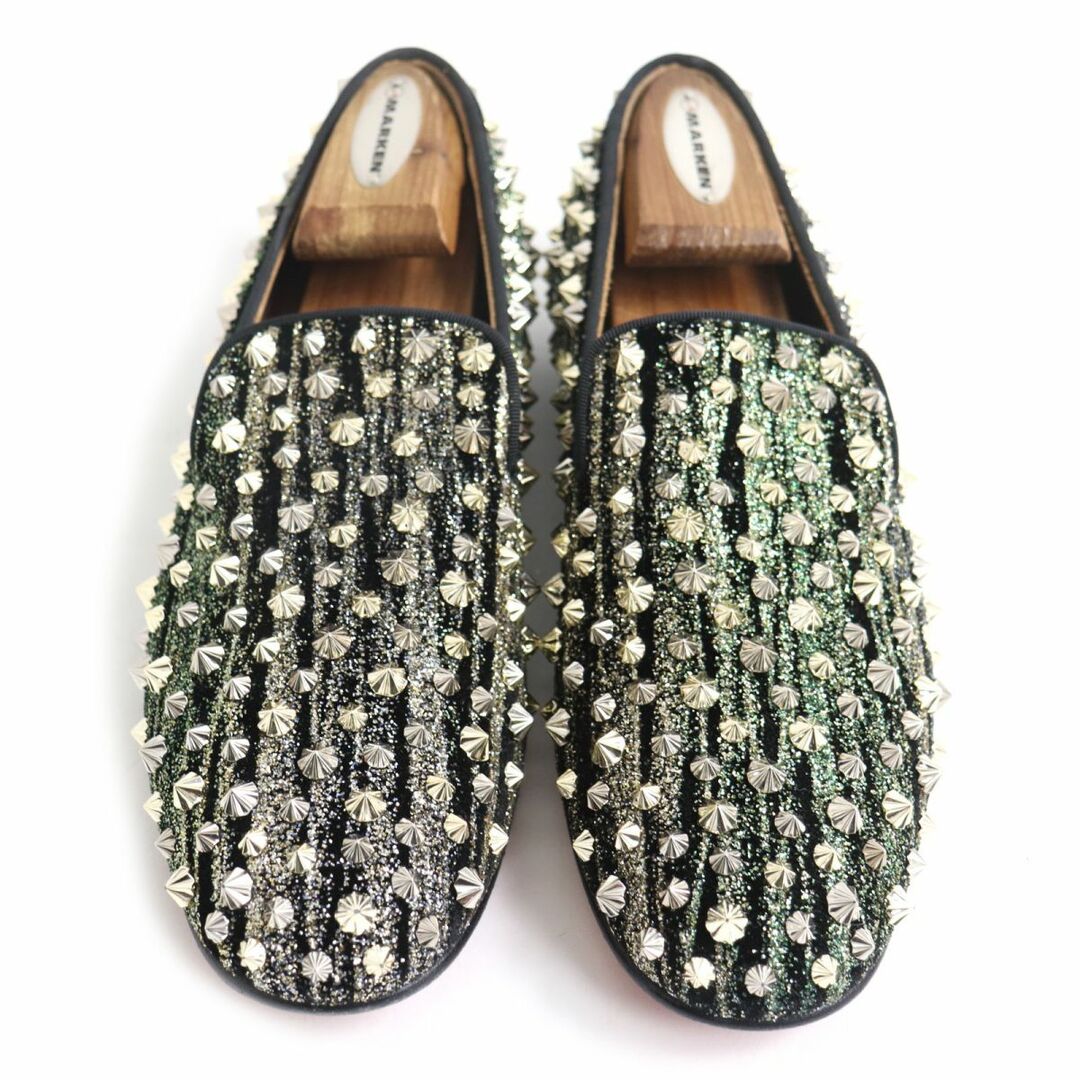 Christian Louboutin(クリスチャンルブタン)の美品◆Christian Louboutin クリスチャンルブタン DANDELION SPIKES ラメ ローファー/シューズ ブラック 39 メンズ 伊製 メンズの靴/シューズ(その他)の商品写真