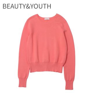 ビューティアンドユースユナイテッドアローズ(BEAUTY&YOUTH UNITED ARROWS)のBEAUTY＆YOUTH コットンレーヨンクルーネックニット(ニット/セーター)