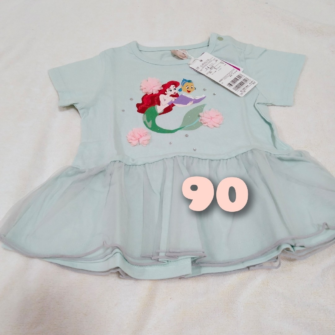 petit main(プティマイン)のアリエル　Tシャツ  プティマイン　90 キッズ/ベビー/マタニティのキッズ服女の子用(90cm~)(Tシャツ/カットソー)の商品写真