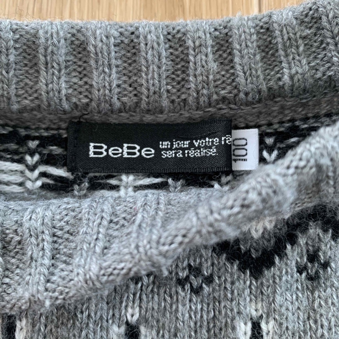 BeBe(ベベ)のbebe ニット　サイズ100 キッズ/ベビー/マタニティのキッズ服男の子用(90cm~)(ニット)の商品写真