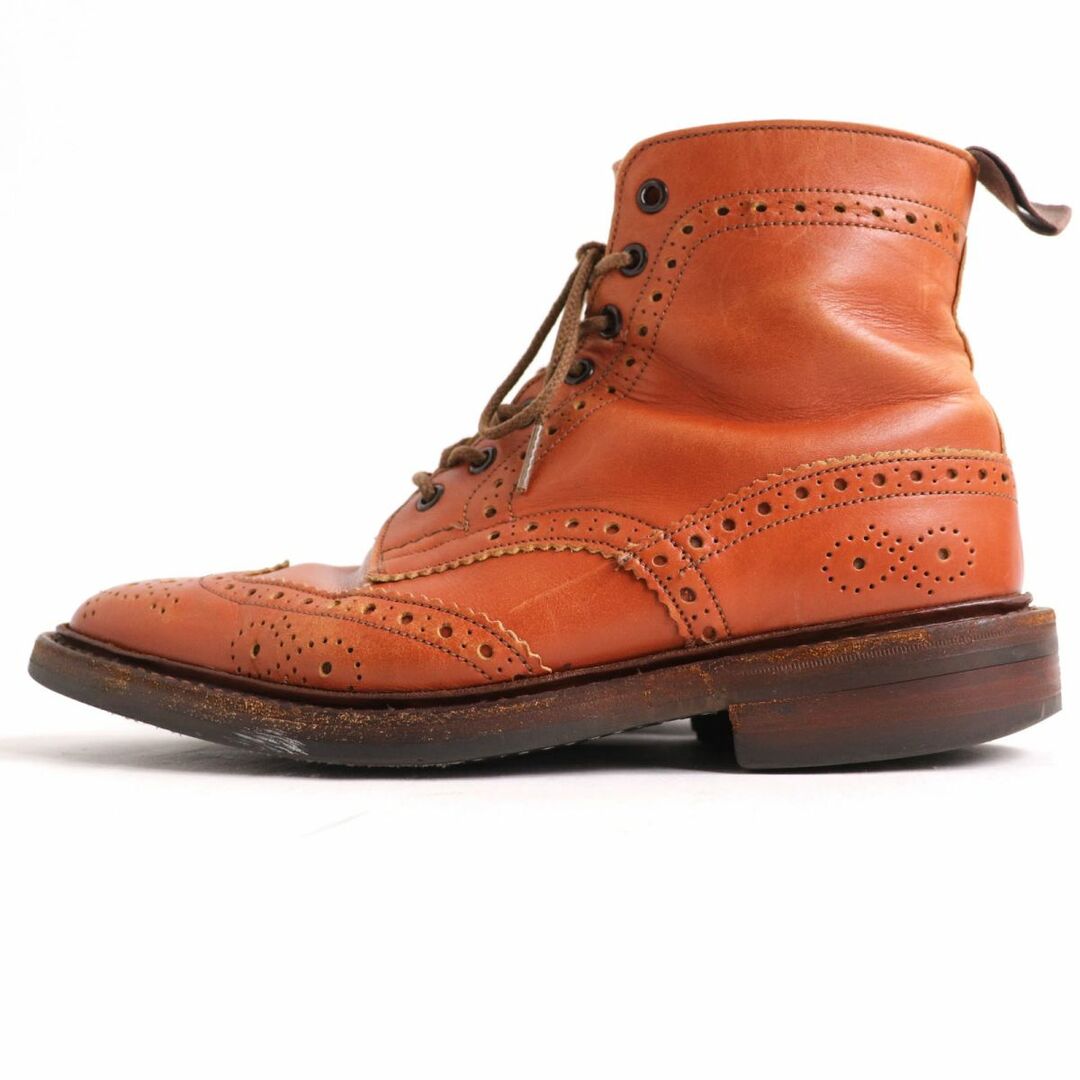 Trickers(トリッカーズ)の良品◆Tricker's トリッカーズ ポールスミス別注 6670 ダイナイトソール レザー カントリーブーツ ブラウン 7 1/2イングランド製 メンズ メンズの靴/シューズ(ブーツ)の商品写真