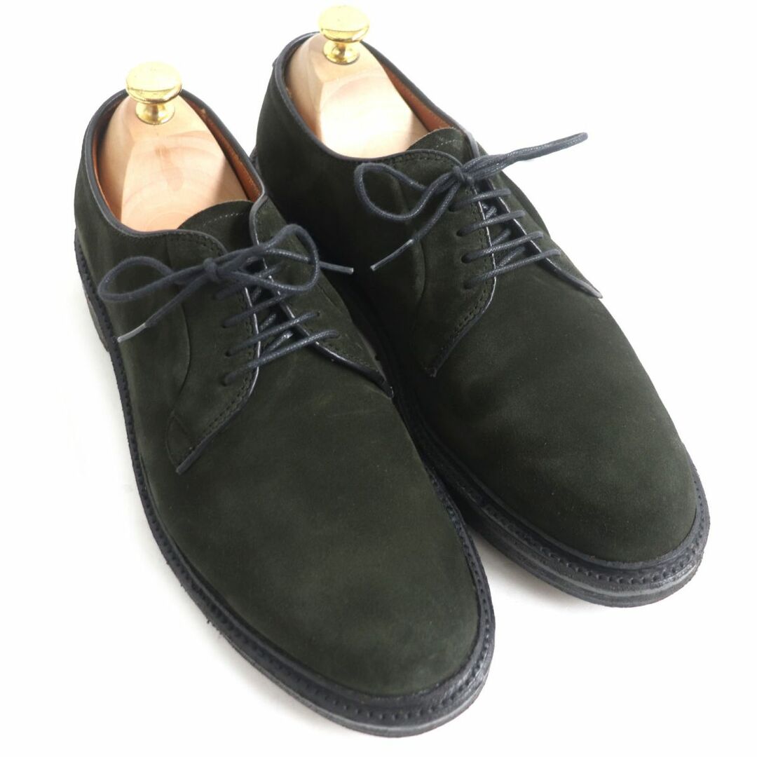 Alden(オールデン)の美品□ALDEN/オールデン ユナイテッドアローズ別注 N4406 プレーントゥ スウェードレザーシューズ ダークグリーン 7 1/2 USA製 箱付き メンズの靴/シューズ(その他)の商品写真