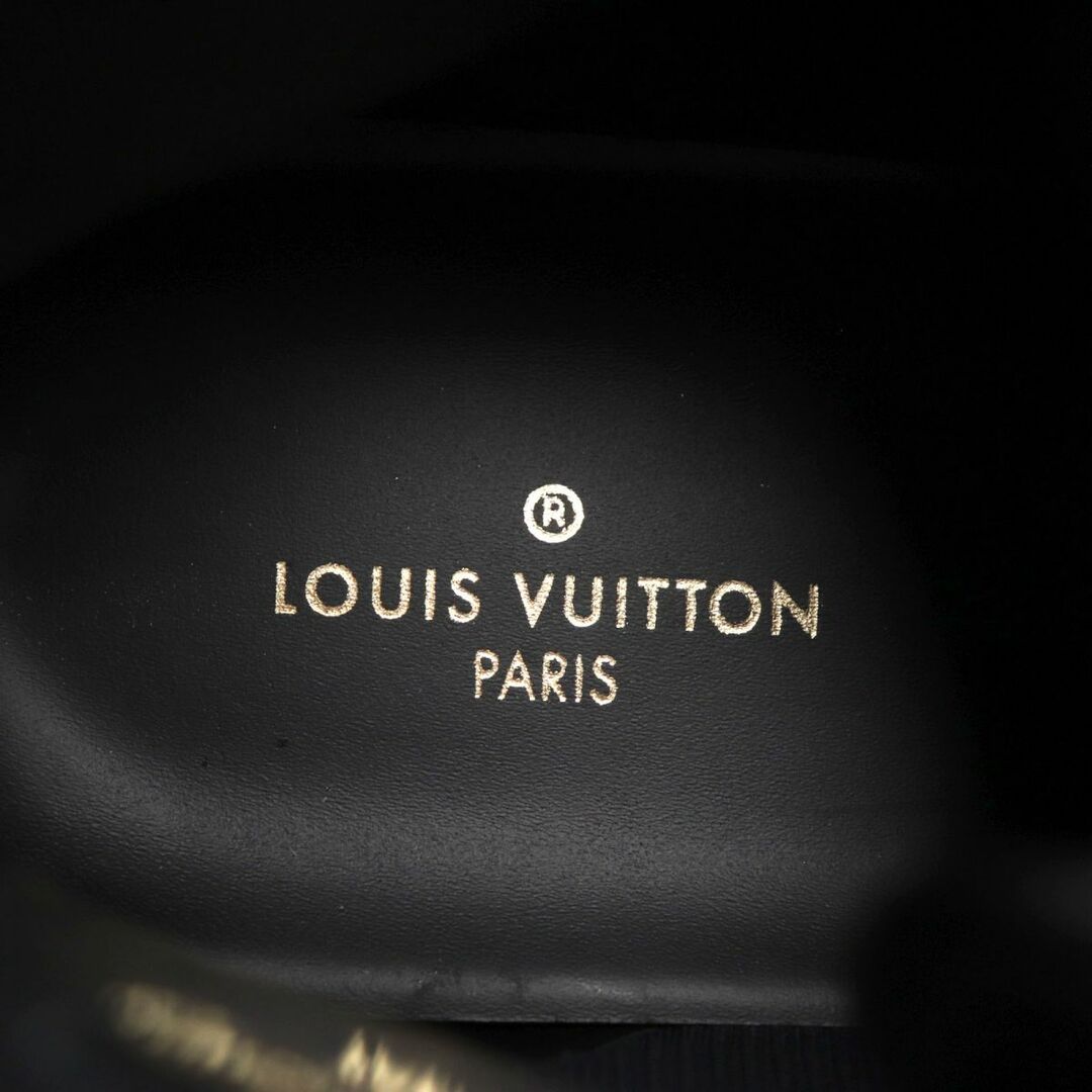 LOUIS VUITTON(ルイヴィトン)の未使用品◆2020年 LOUIS VITTON ルイヴィトン リヴォリ・ライン モノグラム レザー ハイカットスニーカー ブラック 7 イタリア製 メンズの靴/シューズ(スニーカー)の商品写真