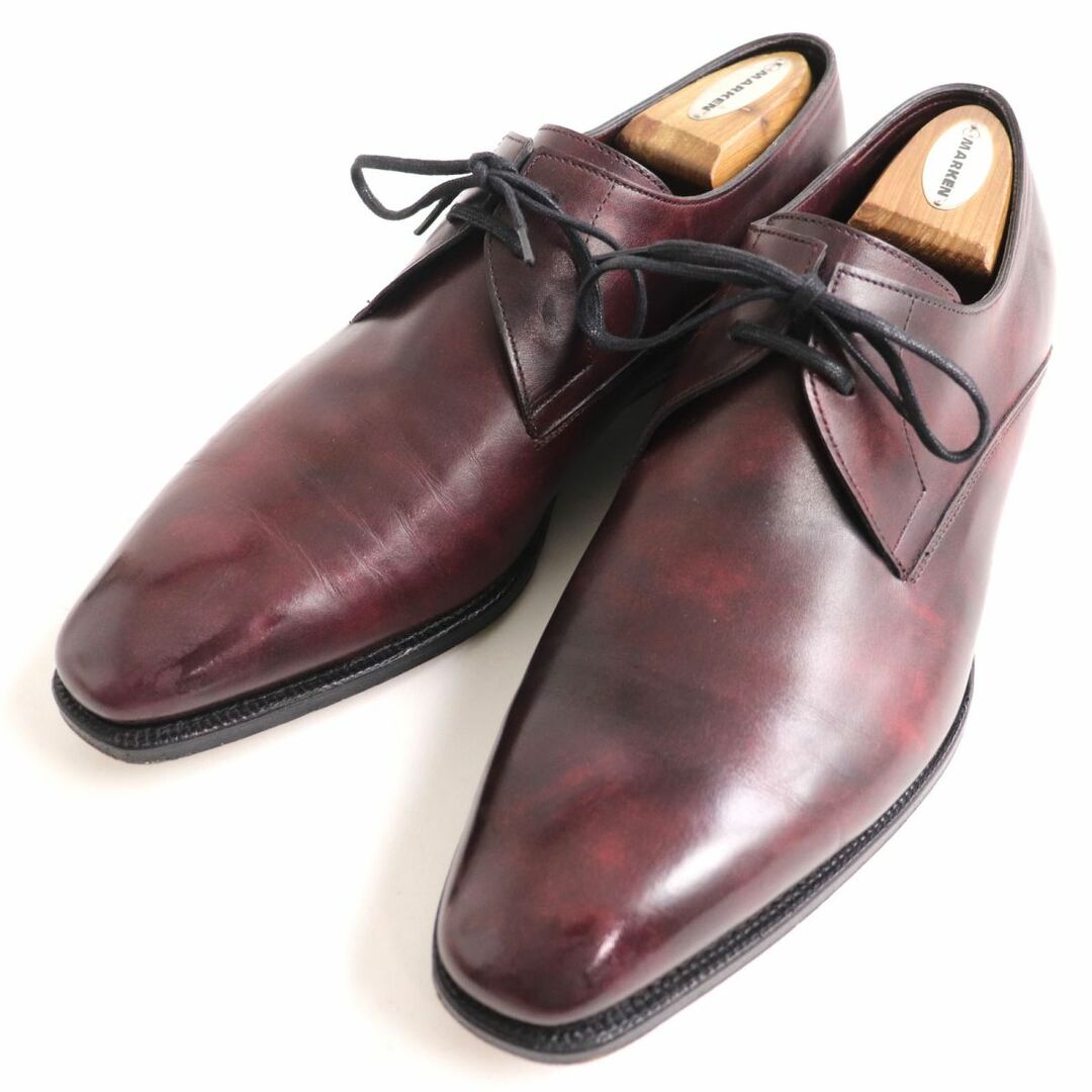 JOHN LOBB(ジョンロブ)の美品◆ジョンロブ ARCHER アーチャー 8000ラスト ミュージアムカーフ レザー ドレスシューズ ボルドー 8 1/2 メンズ イギリス製 メンズの靴/シューズ(ドレス/ビジネス)の商品写真