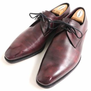 ジョンロブ(JOHN LOBB)の美品◆ジョンロブ ARCHER アーチャー 8000ラスト ミュージアムカーフ レザー ドレスシューズ ボルドー 8 1/2 メンズ イギリス製(ドレス/ビジネス)