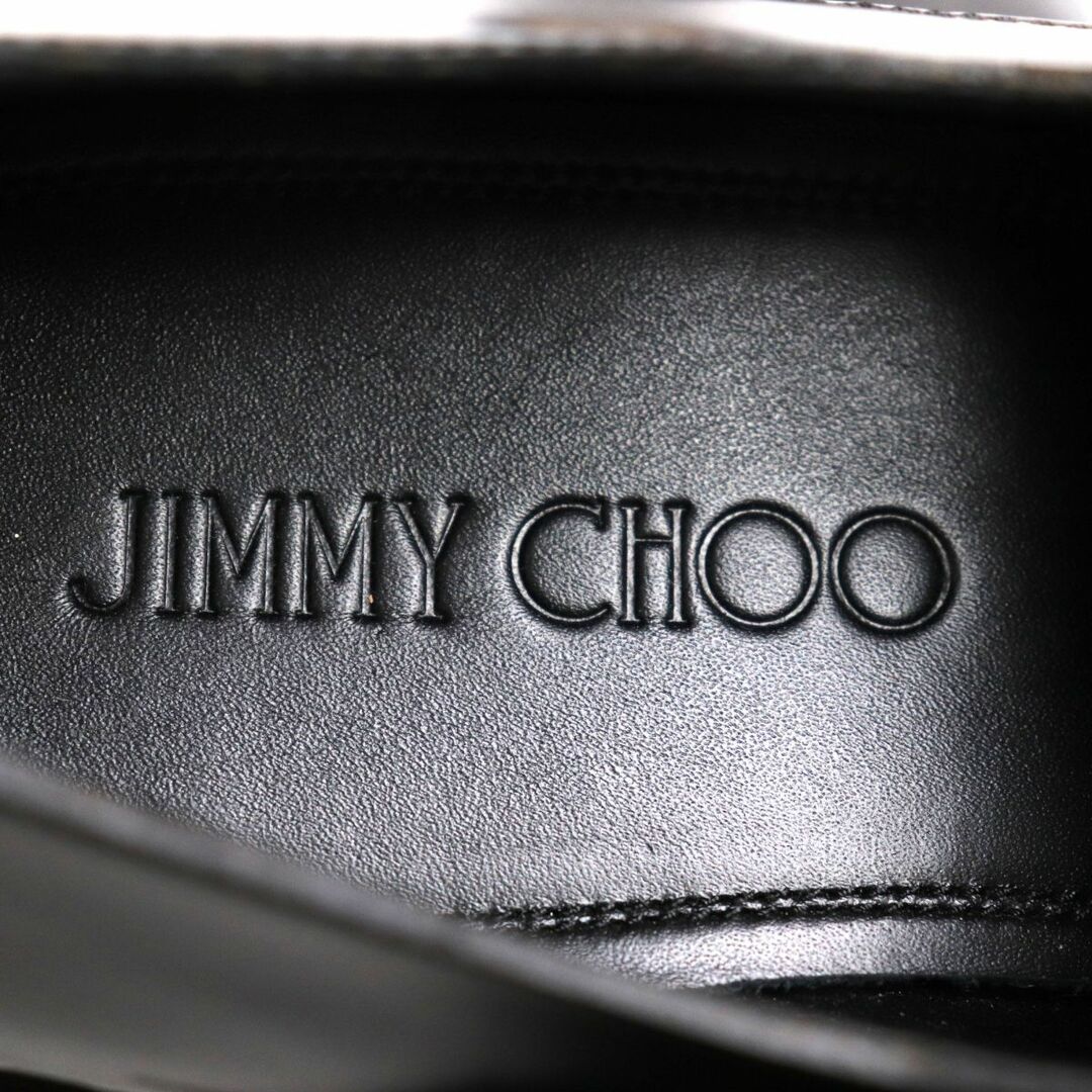 JIMMY CHOO(ジミーチュウ)の未使用品◆ジミーチュウ STEFAN スタッズ レザーシューズ/ドレスシューズ ブラック/ガンメタ 41 伊製 箱付き イタリア製 オススメ◎ メンズの靴/シューズ(ドレス/ビジネス)の商品写真