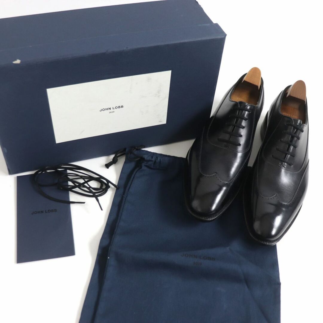 JOHN LOBB(ジョンロブ)の極美品□JOHN LOBB/ジョンロブ STRAND 2020イヤーモデル ウィングチップ レザー ドレスシューズ ブラック 8 1/2 英国製 750足限定品 箱付　t15-st30303-9581 メンズの靴/シューズ(ドレス/ビジネス)の商品写真