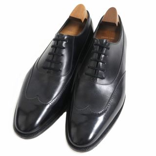 ジョンロブ(JOHN LOBB)の極美品□JOHN LOBB/ジョンロブ STRAND 2020イヤーモデル ウィングチップ レザー ドレスシューズ ブラック 8 1/2 英国製 750足限定品 箱付　t15-st30303-9581(ドレス/ビジネス)