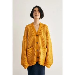 マウジー(moussy)のMOUSSY M_ LOOSE KNIT カーディガン(カーディガン)