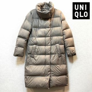 ユニクロ(UNIQLO)の【美品】UNIQLO(ユニクロ) ライトウェイトダウンスタンドカラーコート(ダウンコート)