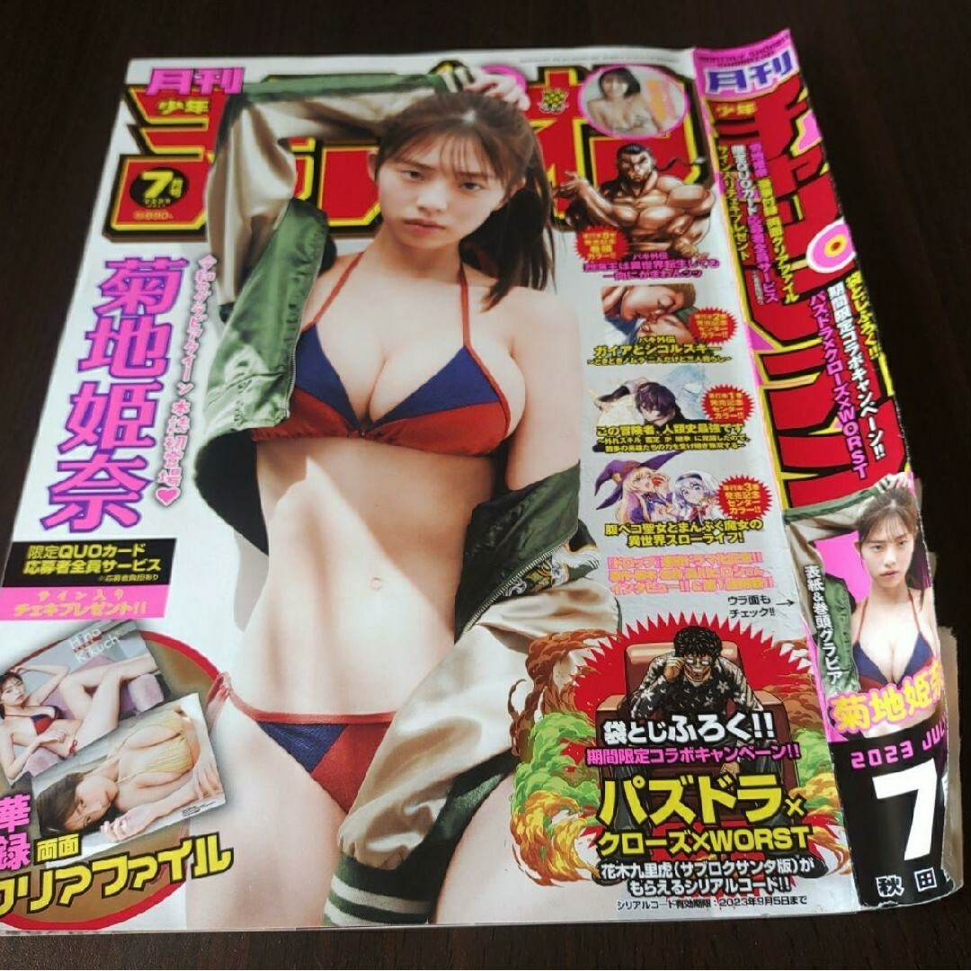 秋田書店(アキタショテン)の菊池姫奈  クリアファイル付き   少年チャンピオン エンタメ/ホビーの雑誌(アート/エンタメ/ホビー)の商品写真