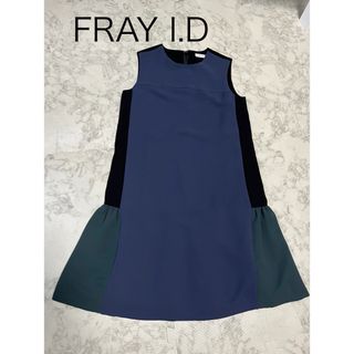 フレイアイディー(FRAY I.D)の美品　FRAY I.D フレイアイディー　ワンピース　ノースリーブ　0(ひざ丈ワンピース)