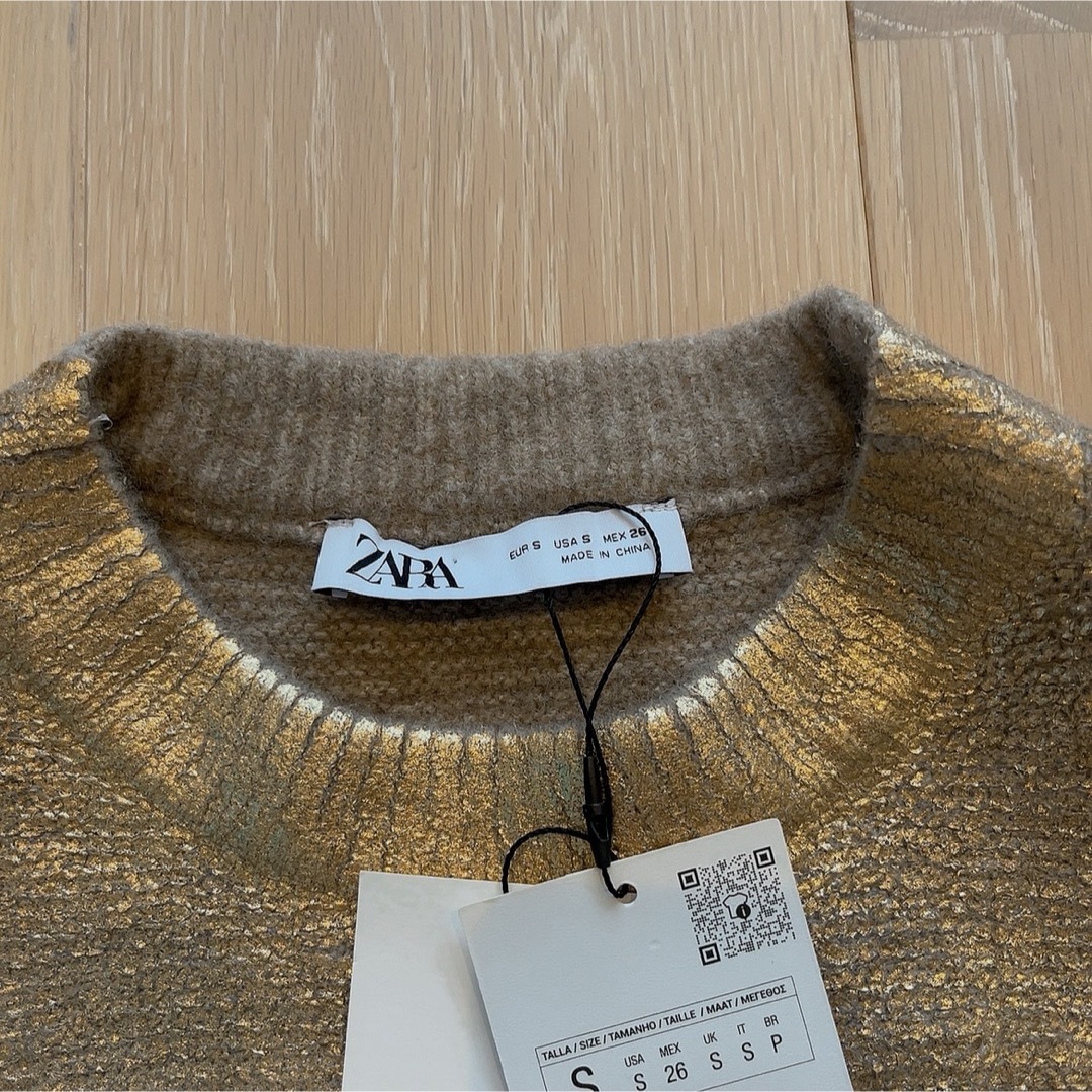 ZARA(ザラ)のザラメタリックオーバーサイズニット レディースのトップス(ニット/セーター)の商品写真