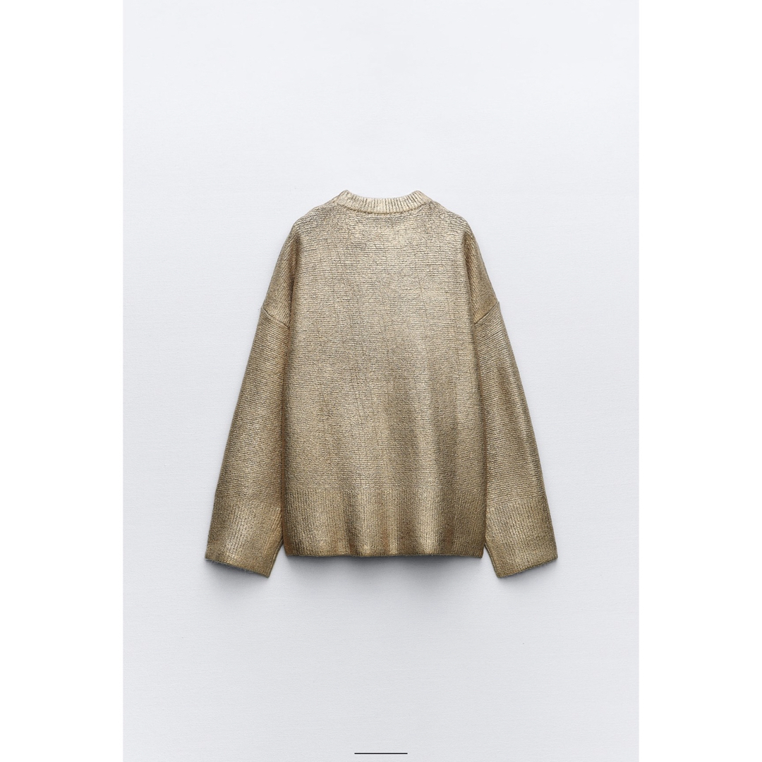 ZARA(ザラ)のザラメタリックオーバーサイズニット レディースのトップス(ニット/セーター)の商品写真