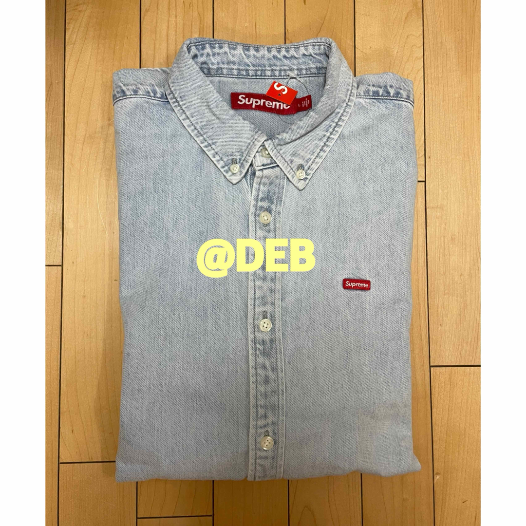 Supreme(シュプリーム)のSupreme Small Box Shirt Washed Blue Lサイズ メンズのトップス(シャツ)の商品写真