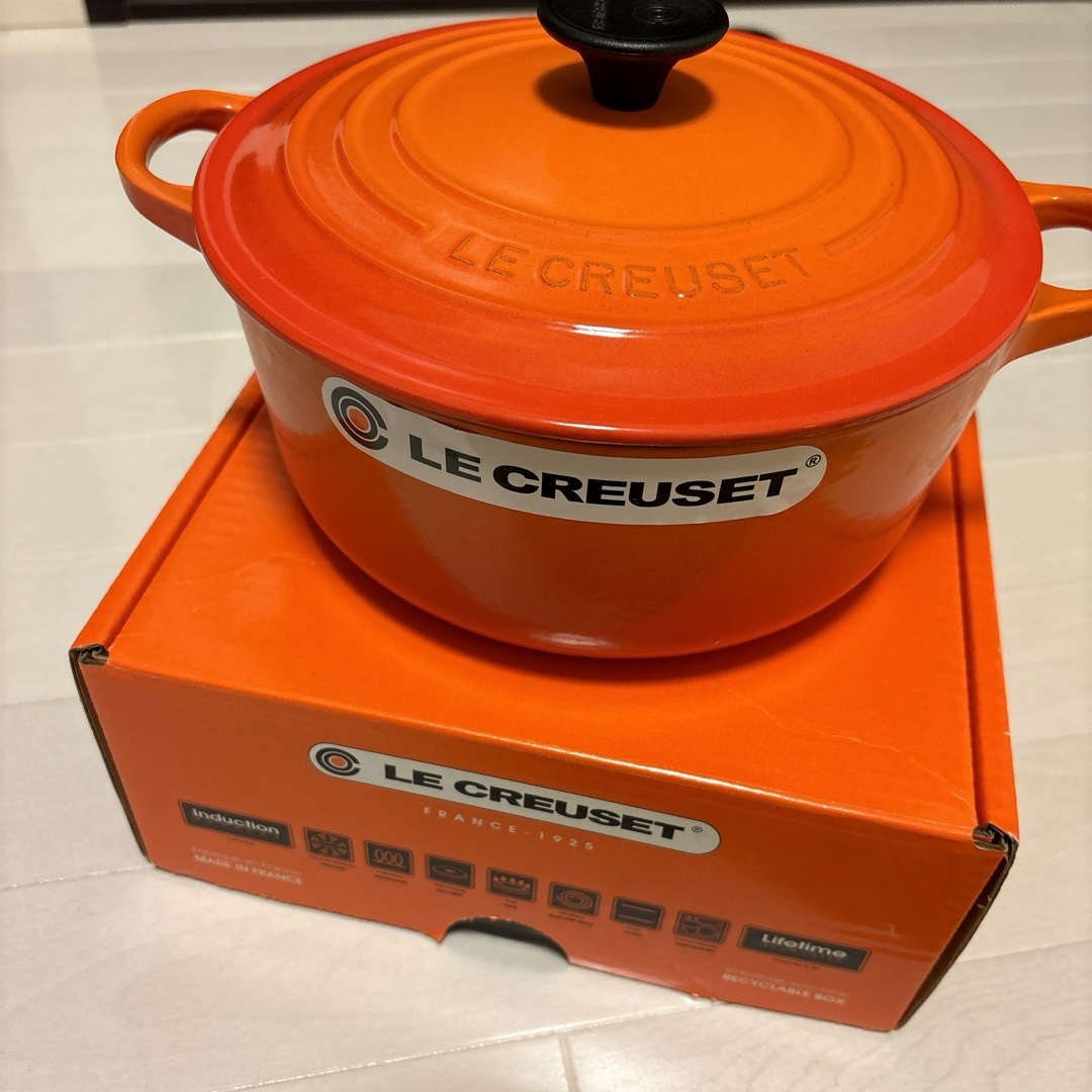 LE CREUSET(ルクルーゼ)の未使用　ル・クルーゼジャポン ル・クルーゼ ココット・ロンド  インテリア/住まい/日用品のキッチン/食器(鍋/フライパン)の商品写真