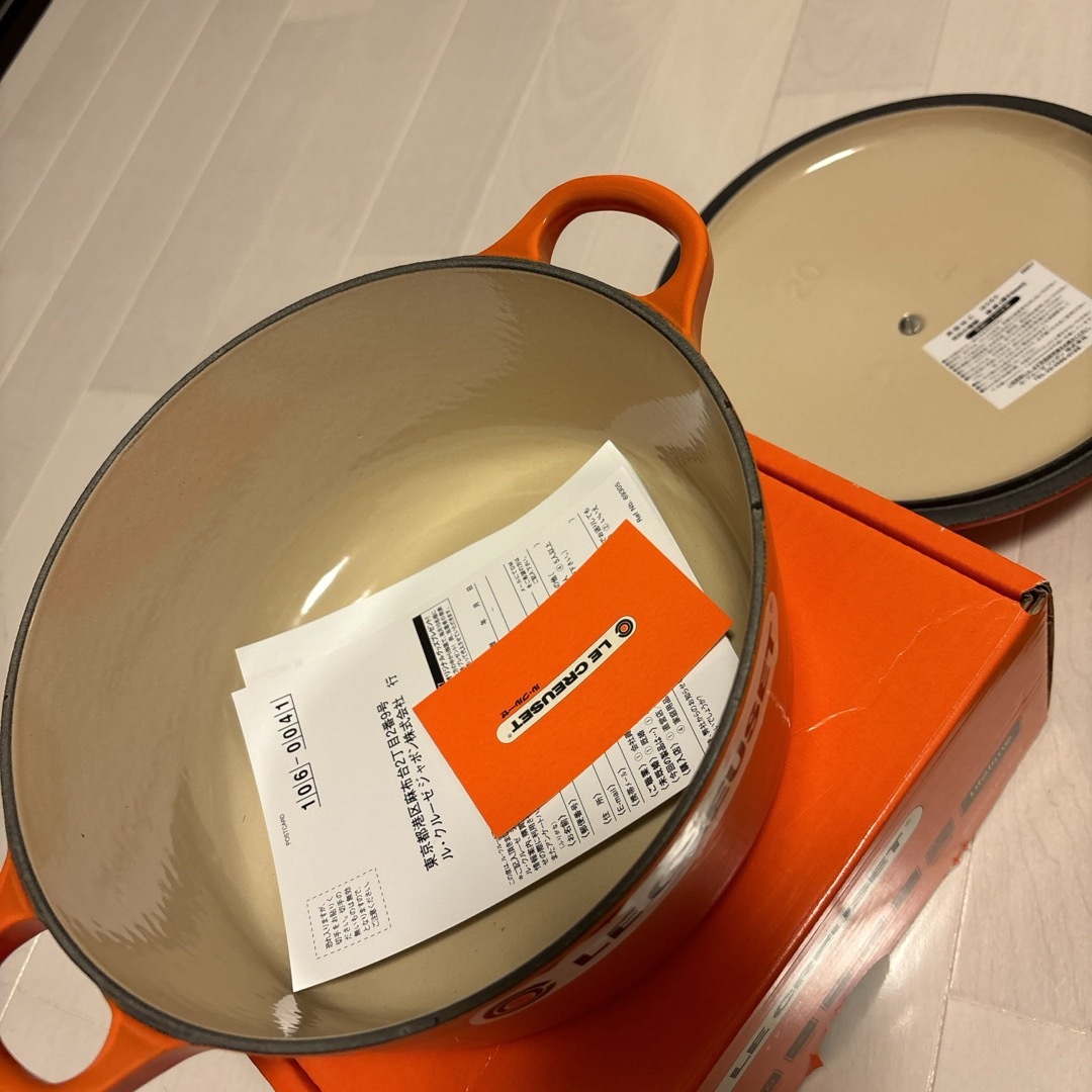 LE CREUSET(ルクルーゼ)の未使用　ル・クルーゼジャポン ル・クルーゼ ココット・ロンド  インテリア/住まい/日用品のキッチン/食器(鍋/フライパン)の商品写真