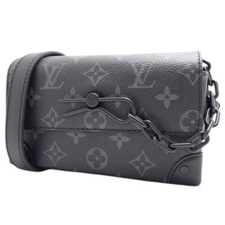 ルイヴィトン(LOUIS VUITTON)のLOUIS VUITTON(ルイ・ヴィトン) モノグラム・エクリプス スティーマー・ウェアラブル ウォレット ショルダーバッグ ミニバッグ 肩掛け 斜め掛け モノグラムエクリプス ブラック黒 グレー灰 ブラック金具 M81783(2024年2月現在現行品)) メンズ 40802085736【中古】【アラモード】(ショルダーバッグ)