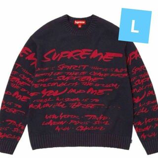 シュプリーム(Supreme)のL Supreme SS24 Futura Sweater Navy ネイビー(ニット/セーター)