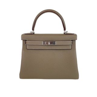 エルメス(Hermes)の新品未使用 HERMES エルメス Kelly28 ケリー28 Etoupe エトープ Togo トゴ PHW シルバー金具 B刻 ショルダーバッグ(ショルダーバッグ)