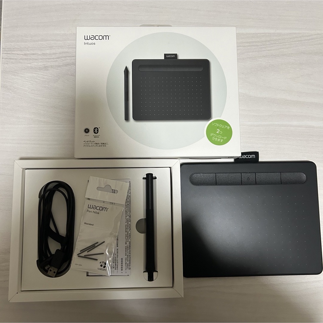 Wacom(ワコム)のWACOM ペンタブレット　ワイヤレス  CTL-4100WL/K0 スマホ/家電/カメラのPC/タブレット(タブレット)の商品写真