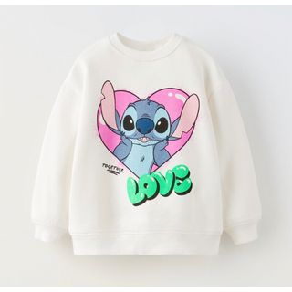 ザラキッズ(ZARA KIDS)のザラ ベビー ディズニー スティッチ トレーナー(Tシャツ/カットソー)