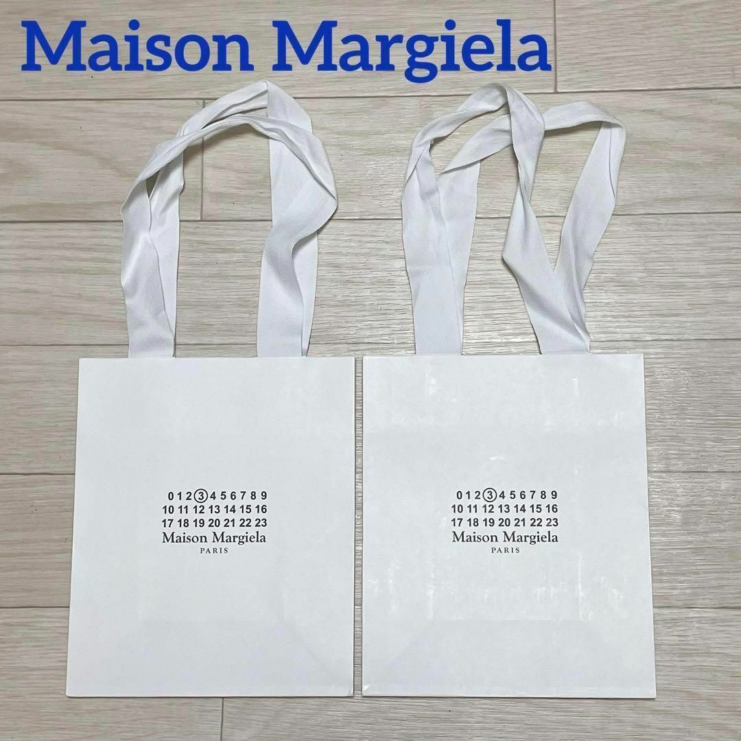 Maison Martin Margiela(マルタンマルジェラ)のメゾンマルジェラ ブランド手提げ紙袋 2点セット レディースのバッグ(ショップ袋)の商品写真