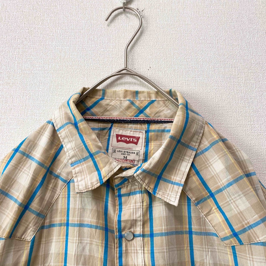 Levi's(リーバイス)のリーバイス　長袖シャツ　ワークシャツ　スナップボタン　チェック　男女兼用　M メンズのトップス(シャツ)の商品写真