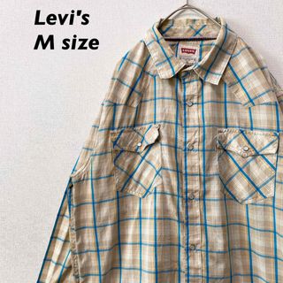 リーバイス(Levi's)のリーバイス　長袖シャツ　ワークシャツ　スナップボタン　チェック　男女兼用　M(シャツ)