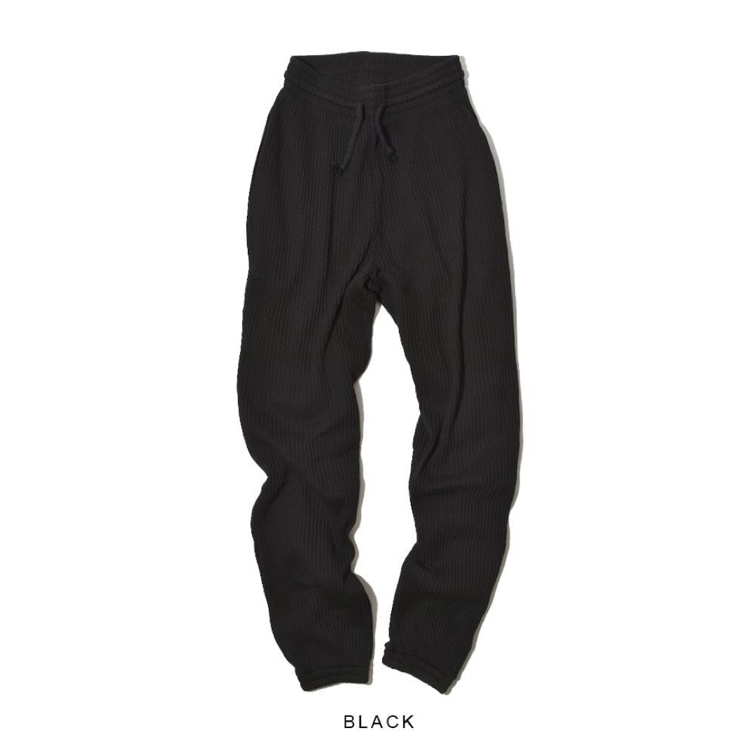 Baserange／sweat pants  Rib  black レディースのパンツ(カジュアルパンツ)の商品写真