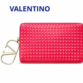 ヴァレンティノ(VALENTINO)のVALENTINO 新品 オリジナル スモール レッド ポーチ ①(ポーチ)