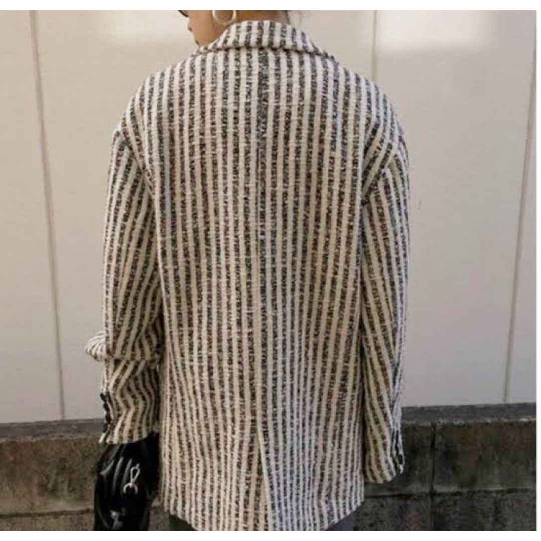 Ameri GIOLICA STRIPE TWEED JACKET