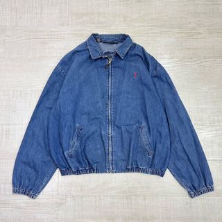 ポロラルフローレン(POLO RALPH LAUREN)の90s ポロ バイ ラルフローレン デニム スイングトップ ブルゾン XXL(ブルゾン)