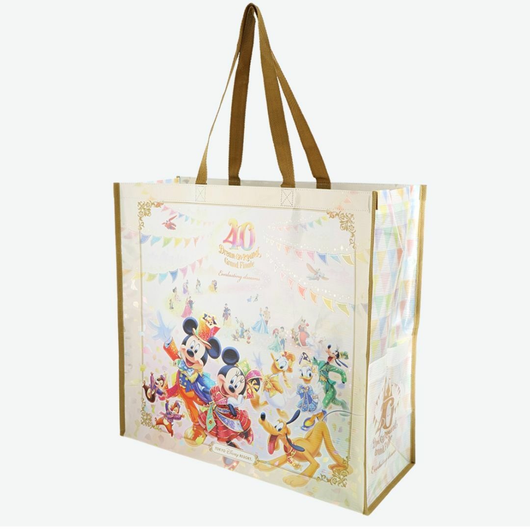 Disney(ディズニー)のディズニー ショッピングバッグ 40周年 グランドフィナーレ エンタメ/ホビーのおもちゃ/ぬいぐるみ(キャラクターグッズ)の商品写真