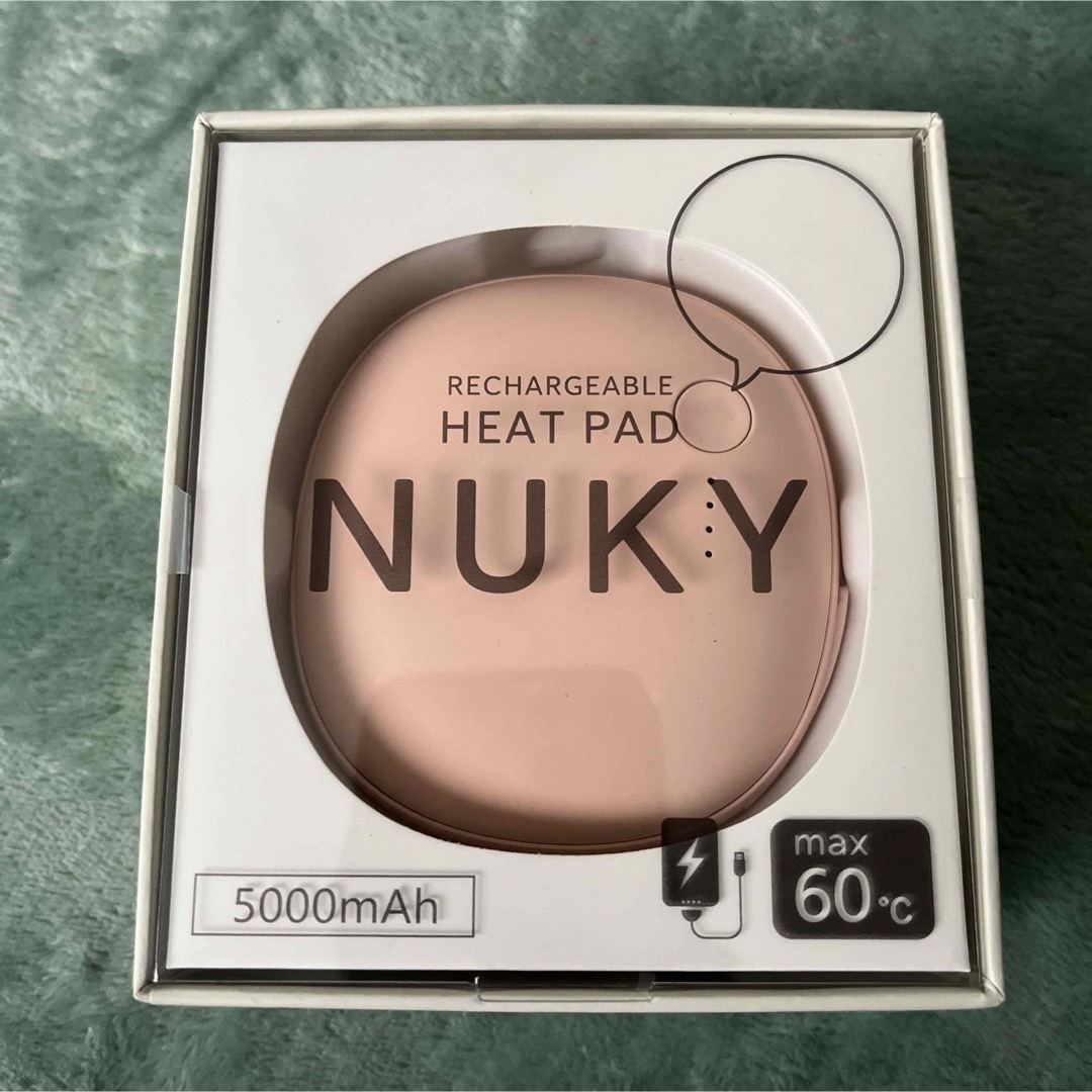 NUKY 充電式カイロ スマホ/家電/カメラの冷暖房/空調(その他)の商品写真