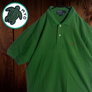 ポロラルフローレン(POLO RALPH LAUREN)のポロシャツ 半袖 シャツ RALPH LAUREN グリーン 刺繍 ロゴ ポニー(ポロシャツ)