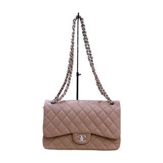 シャネル(CHANEL)の　シャネル CHANEL デカマトラッセ30 24番台 A58600 ベージュ×シルバー金具 キャビア レディース ショルダーバッグ(ショルダーバッグ)