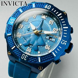 インビクタ(INVICTA)のインビクタ 腕時計 メンズ 新品 クォーツ アビエイター ブルー 青クロノグラフ(腕時計(アナログ))