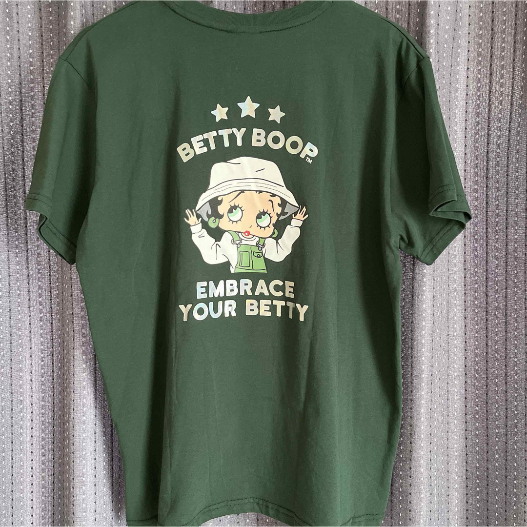 Betty Boop(ベティブープ)の新品 ベティ LL 緑 Tシャツ  BETTY BOOP レディースのトップス(Tシャツ(半袖/袖なし))の商品写真