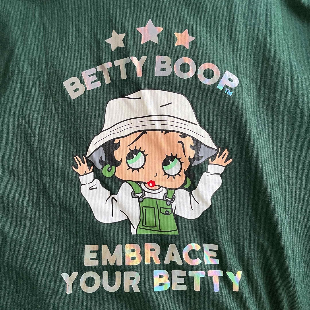 Betty Boop(ベティブープ)の新品 ベティ LL 緑 Tシャツ  BETTY BOOP レディースのトップス(Tシャツ(半袖/袖なし))の商品写真